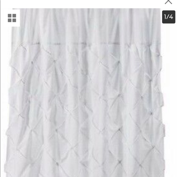 Threshold Bath Shower Curtain White Shabby Chic By Poshmark